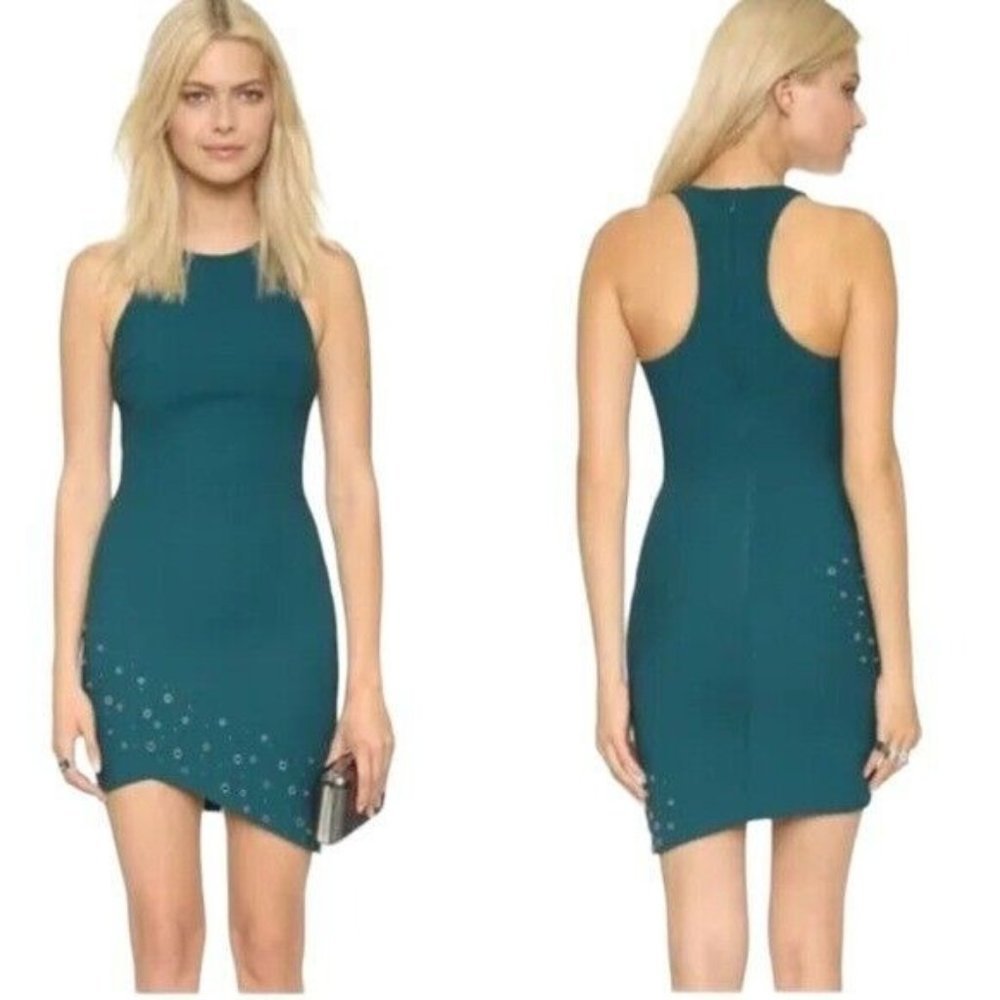 ELIZABETH and James Gali Grommet Asymtric Dress sz 4 Retail $395 - Picture 1 of 9